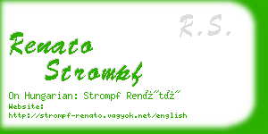 renato strompf business card